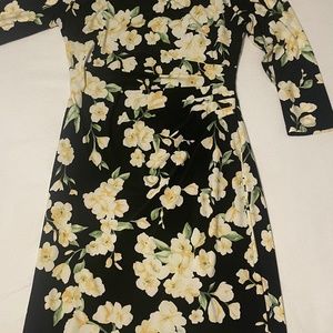 Ralph Lauren stretchy gathered sheath dress